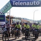 La Marcha BTT 'Vega del Tuerto' reunió a más de 150 ciclistas en la línea de salida.