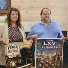 Momento de la presentación de la retransimisión del Gran Premio de La Bañeza del 9 de agosto.