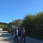 Iván Alonso y el alcalde pedáneo de San Andrés de Montejos, Víctor Franco Vuelta.