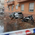 Vista de daños provocados por el terremoto este sábado, en Armilla (Granada). EFE/ Pepe Torres.