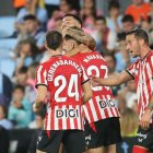 Athletic celebra un gol.