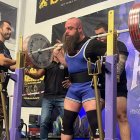 Jaime Colino en una competición celebrada antes de que sufriera la lesión en su hombro derecho.