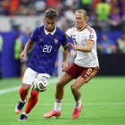 Marcos Llorente en el partido contra Francia de semifinales del pasado Mundial, en el que España salió victoriosa.