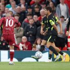 Este zurdazo de Mac Alliter supuso la remonatada del Liverpool al Atlético de Madrid.