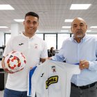 Rodrigo Gutiérrez y Manolo Díaz, director deportivo y presidente de la Peña/Vidal.