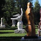 Las esculturas del espacio de escultura monumental al aire libre de Carracedelo