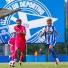Fran Carnicer fue el autor del gol de la victoria en la última visita de la Deportiva al Fabril.