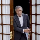 El ministro del Interior, Fernando Grande-Marlaska a su salida del hemiciclo.