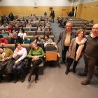 De pie, Sánchez Palencia con Almudena Orejas en un acto en Ponferrada.