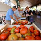 Un puesto en un mercado ecológico organizado en Valladolid.