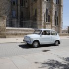 Una concentración de coches clásicos en Astorga.