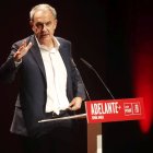 José Luis Rodríguez Zapatero, en un mitin en León en 2023.