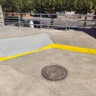 Uno de los trabajos de la brigada municipal de obras en Astorga.