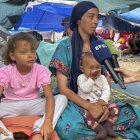 Vista general de un asentamiento de niñas y mujeres en Ceuta.
