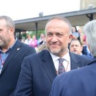 Gerardo Álvarez Courel, este lunes, en la romería de San Forilán de La Virgen del Camino