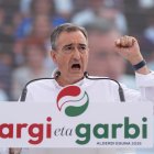 El presidente del PNV, Aitor Esteban, durante la celebración del 'Alderdi Eguna', a 27 de septiembre de 2026, en Foronda, Álava, País Vasco (España).