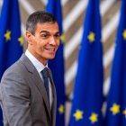 El presidente del Gobierno, Pedro Sánchez, a su llegada al Consejo Europeo en Bruselas.