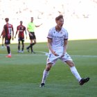Hugo García celebró así su primer gol con la elástica de la Cultural.