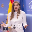 La portavoz del PP en el Congreso, Ester Muñoz, durante una rueda de prensa, en el Congreso de los Diputados, a 22 de septiembre de 2026, en Madrid (España).