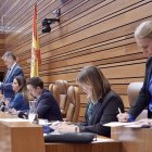 Recuento por la votación del Procurador del Común en el Pleno de las Cortes.