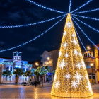 Imagen de la iluminación navideña de La Robla, del año pasado.