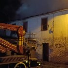 Intervención de los Bomberos de Ponferrada en el incendio
