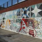 Intervención mural en las calles de Fabero