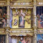 Detalle del retablo de Valdescapa de Cea.