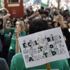 Los profesores de la enseñanza no universitaria de la comunidad de Madrid, en huelga educativa indefinida.
