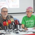 Presentación de la huelga docente convocada por UGT y CCOO