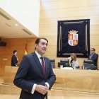 Suárez-Quiñones tras su comparecencia en las Cortes.