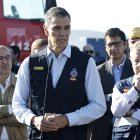 El presidente del Gobierno, Pedro Sánchez, junto al presidente de Castilla-La Mancha, Emiliano García-Page