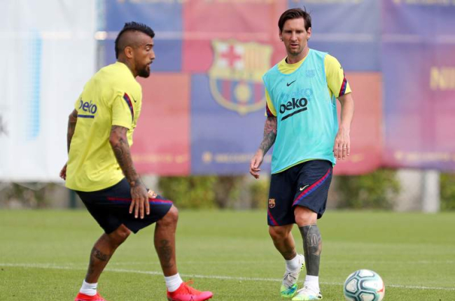 Leo Messi podría ser baja en la vuelta del Barcelona a la competición liguera. MIGUEL RUIZ