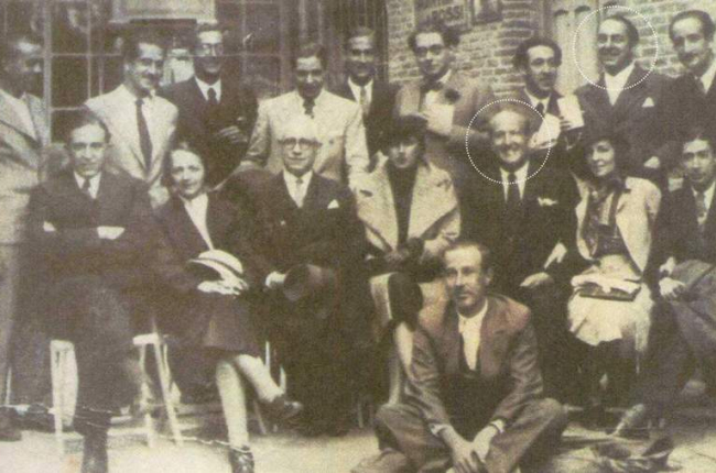 Fotografía histórica de la promoción del 36, con Leopoldo Panero en la segunda fila (tercero por la izquierda). DL
