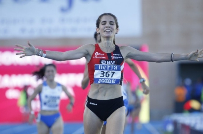 Marta García, campeona de España en atletismo. RFEA/MIGUÉLEZ