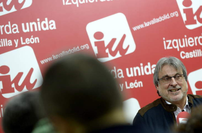 José María González, ayer, en la presentación de su candidatura a las primarias de IU.