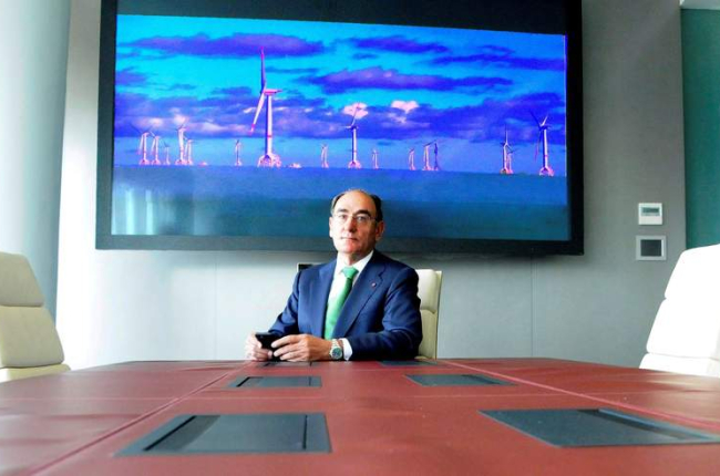 Ignacio Galán, presidente de Iberdrola, en una de las salas de juntas de la compañía eléctrica. IBERDROLA