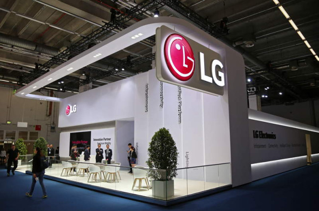 Imagen del stand de la marca LG durante una feria de tecnología. ALEX EHLERS