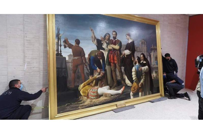 El cuadro titulado ‘Ejecución de los comuneros de Castilla’ (1860) es un óleo del pintor romántico Antonio Gisbert. R. GARCÍA