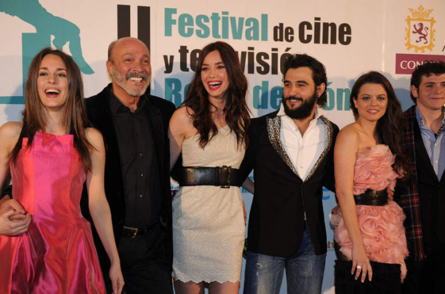 Algunos de los premiados en la segunda edición del Festival de Cine y Televisión Reino de León que se celebró en el año 2011
