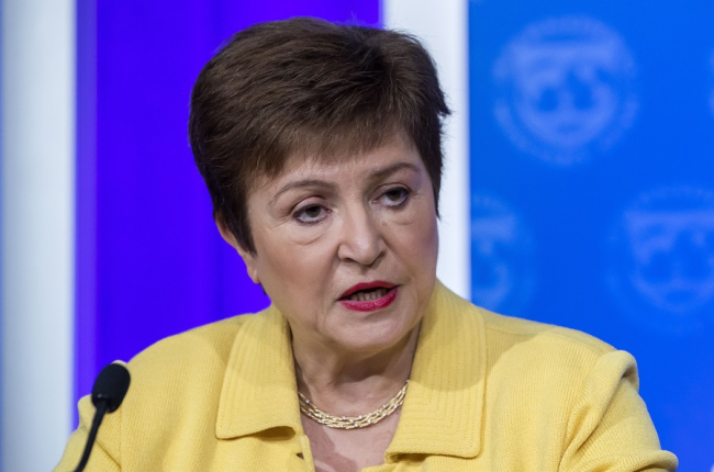 La presidenta del Fondo Monetario Internacional, Kristalina Georgieva. ERIK S. LESSER (EFE)