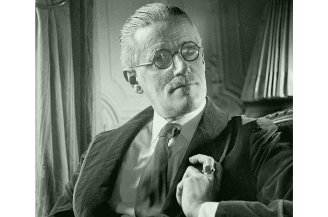 Imagen del escritor irlandés James Joyce