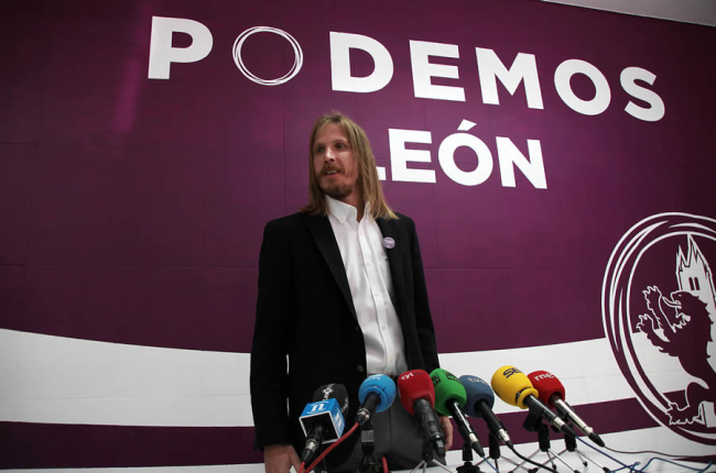 El secretario general de Podemos en Castilla y León, Pablo Fernández. PEIO GARCÍA.