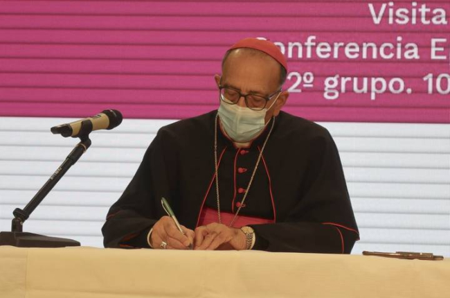 El cardenal presidente de la Conferencia Episcopal Española (CEE), Juan José Omella. GONZALO SÁNCHEZ