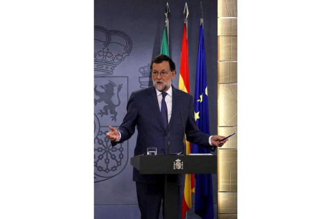 El presidente del Gobierno, Mariano Rajoy. SERGIO BARRENECHEA