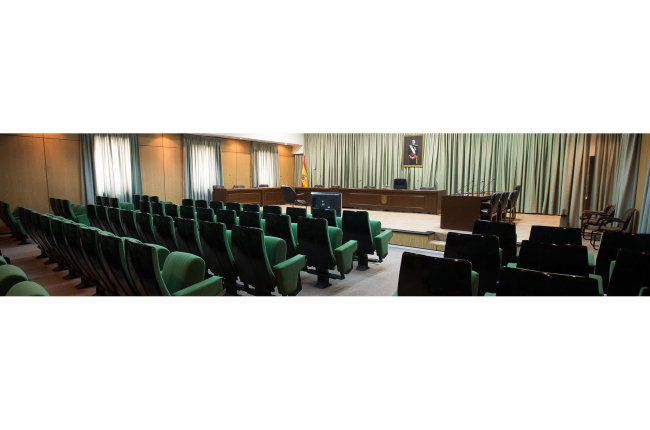 Sala de juicios del Juzgado Togado Militar Central número 2