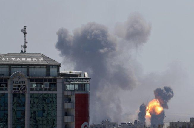 Los ataques aéreos en la Franja de Gaza.