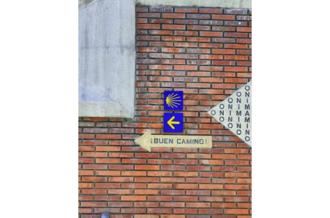 Nueva señalización del Camino en el casco urbano de Astorga. DL