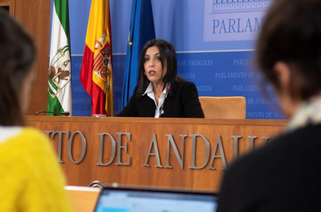 La presidenta del Parlamento andaluz, Bosquet, propondrá la investidura de Juanma Moreno. R. CARO