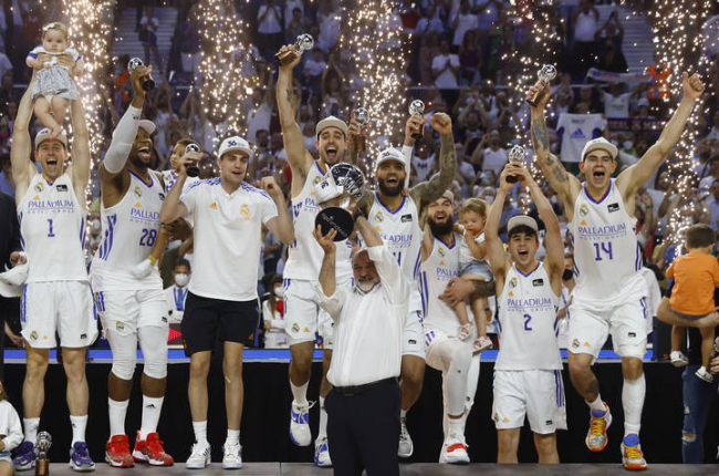 El Real Madrid de baloncesto logra su 36ª Liga. SERGIO PÉREZ